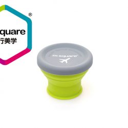 M SQUARE  collapsible  silicone mugs cups for traveling