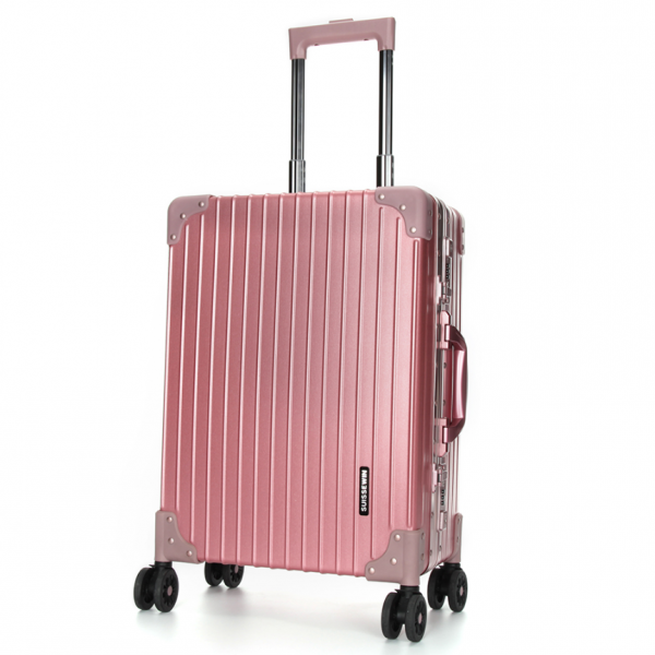 SuisseWin - Aluminium Luggage - 46L - Rose Gold - SN7711A