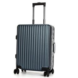 SUISSEWIN Aluminium Luggage Suitcase - 73L - Blue - SN7619B